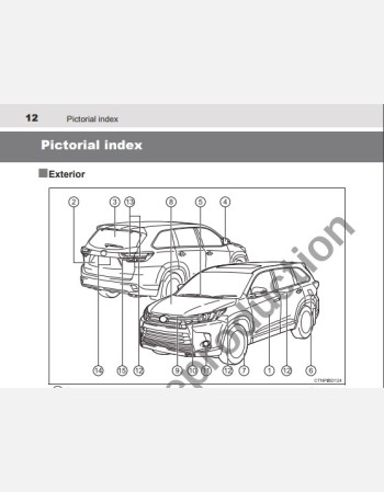 toyota kluger 2016-2017 owners manual rhd